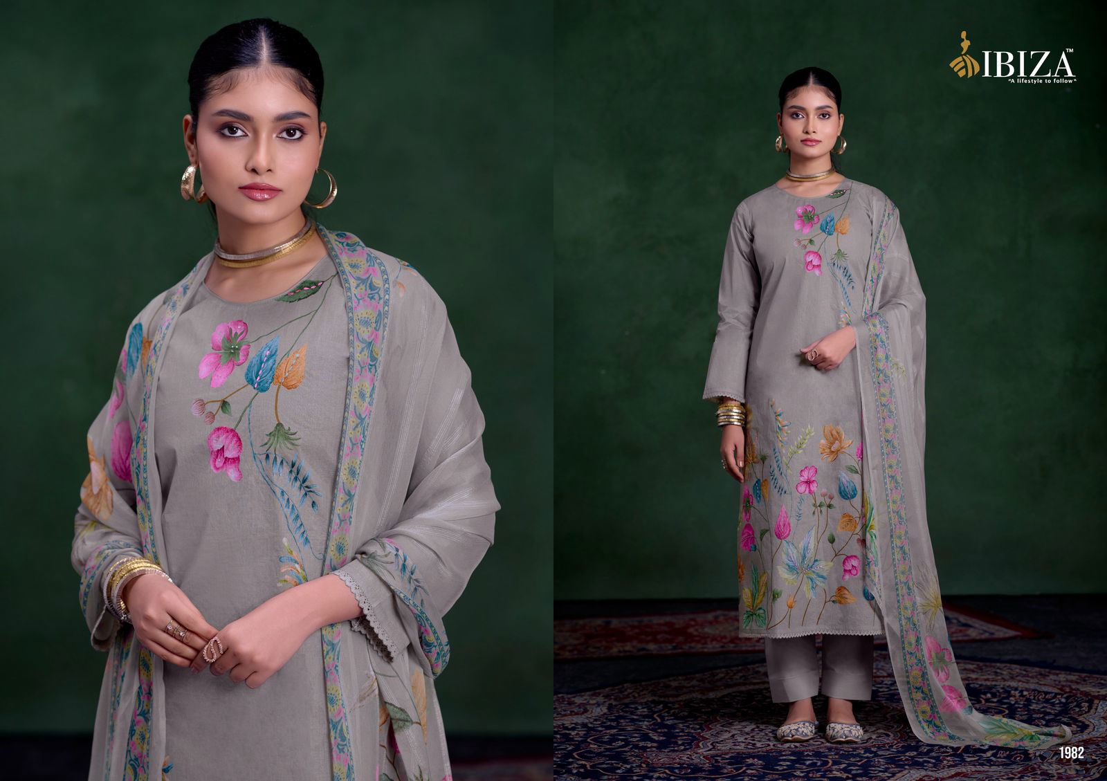 Abeera By Ibiza Orgendi Digital Printed Salwar Kameez Wholesale In India